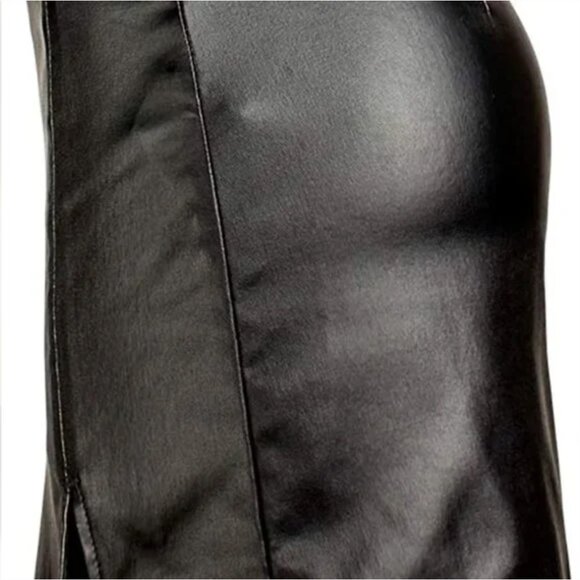 Vegan Leather Mini Skirt - Picture 14 of 14